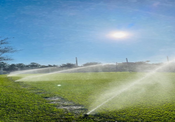 Irrigação de campos esportivos no RS