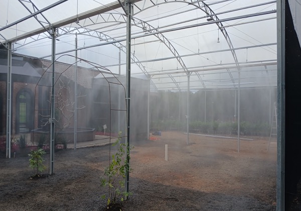 Sistema de nebulização instalado pela Pluvialle